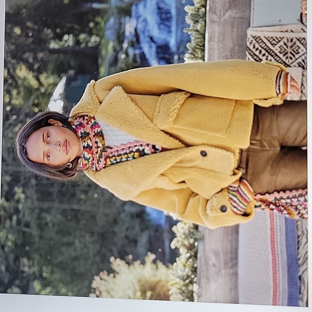 VEGAN Plush gold dylan DURANGO MOUNTAIN JACKET BEAUTY  COZY $228